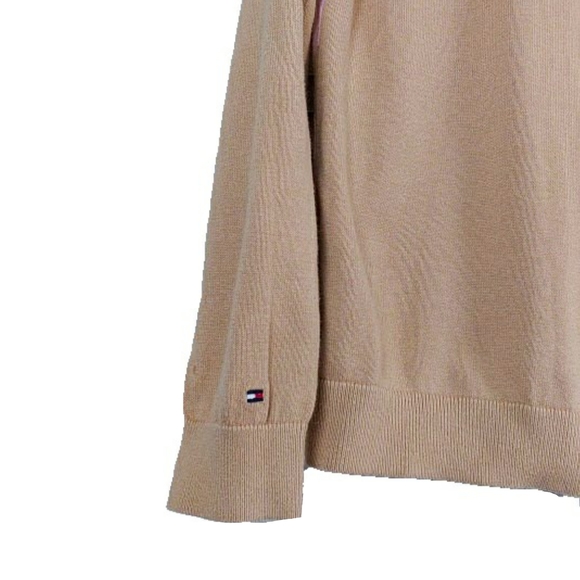 Tommy Hilfiger Wm L Argyle Pima Coton V Neck Top - Picture 4 of 5